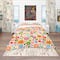 Designart 'Retro Flower Pattern' Bohemian & Eclectic Bedding Set - Duvet Cover & Shams